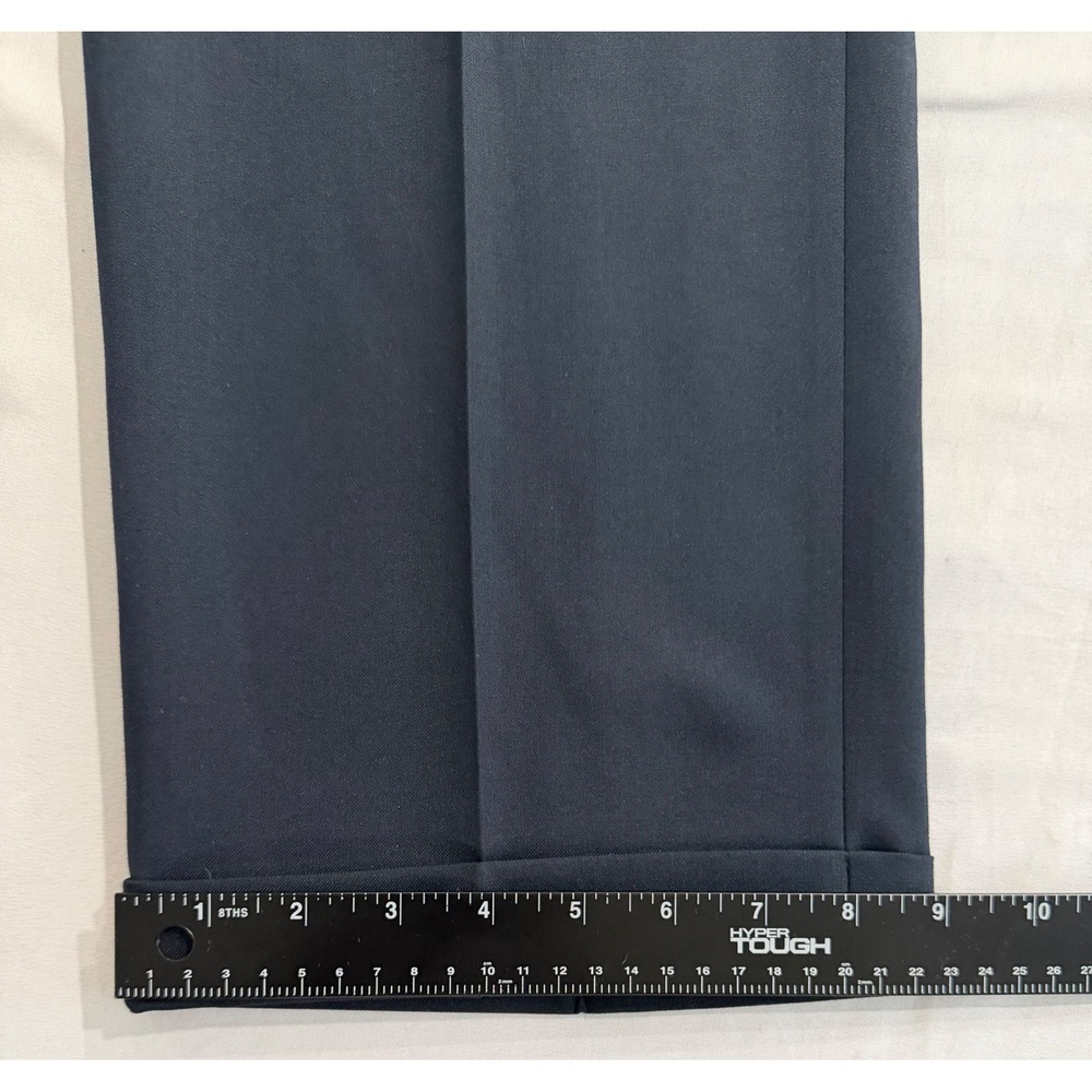 Lauren Ralph Lauren Mens Pleated Dress Pants 40x30 Dark Navy Blue NEELPDVX0215 - Picture 4 of 5